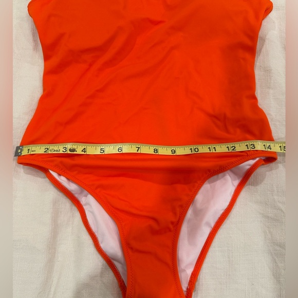 PINK Victoria's Secret Vibrant Orange One-Piece Swimsuit NWT - Picture 7 of 10